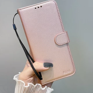 เคสฝาพับ แถมสายล็อคได้(BOSs) Realme C55/C20 / C12 / C15 / C25 / C21/C11 2021 /c35 /c3 realme 5 5i Realme8 5gเคสกันกระแทก