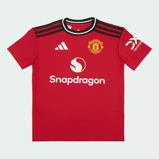 adidas ฟุตบอล เสื้อฟุตบอลสำหรับแฟนทีมแมนเชสเตอร์ยูไนเต็ดสำหรับเด็กโต เด็ก สีแดง KR2572