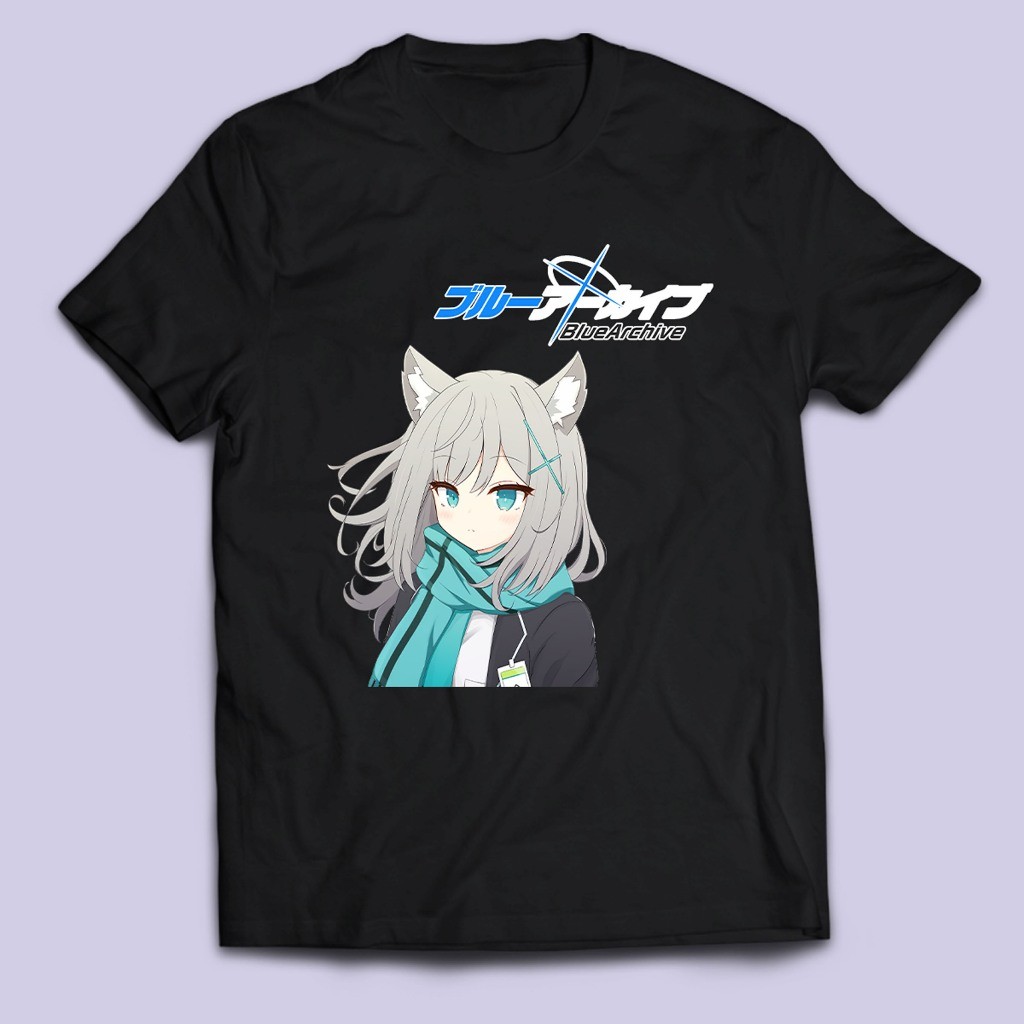 เสื้อยืดอนิเมะ Blue Archive Silver Fox ผ้านุ่ม หลายไซส์ เหมาะสำหรับ_otaku_ทันสมัย