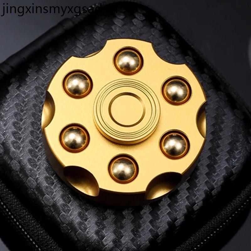 Spinner Fidget Spinner Revolver Bullet EDC Precision Machinery ของเล่นทองเหลือง Fidget Spinner Finge
