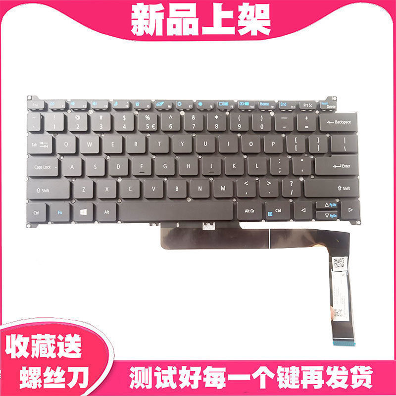 เหมาะสําหรับ ACER ACER Extraordinary S3 SF314-512 SF314-512T SF314-71 คีย์บอร์ดแบ็คไลท์