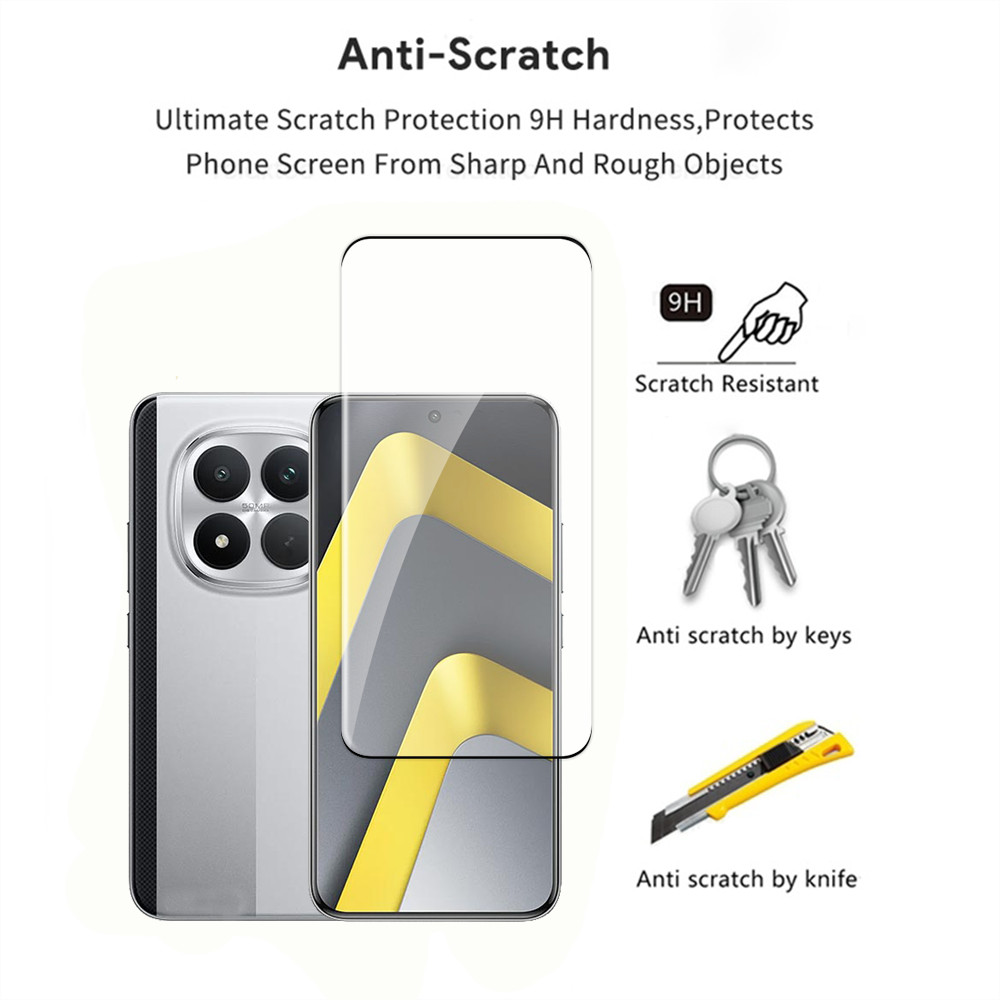 2in1 ฟิล์มแก้วสําหรับ Xiaomi Poco M8 Pro PocoM8Pro M8Pro 5G ป้องกันหน้าจอกระจกนิรภัยโปร่งใส HD Clear ฝาครอบเลนส์กล้องป้องกันฟิล์ม - รูปที่ 2