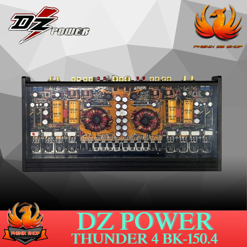 🔥ส่งเร็ว🔥เพาเวอร์แอมป์4ชาแนล 3500 วัตต์ เพาเวอร์ขับกลาง-แหลม DZ POWER รุ่น THUNDER 4 BK-150.4 Class 