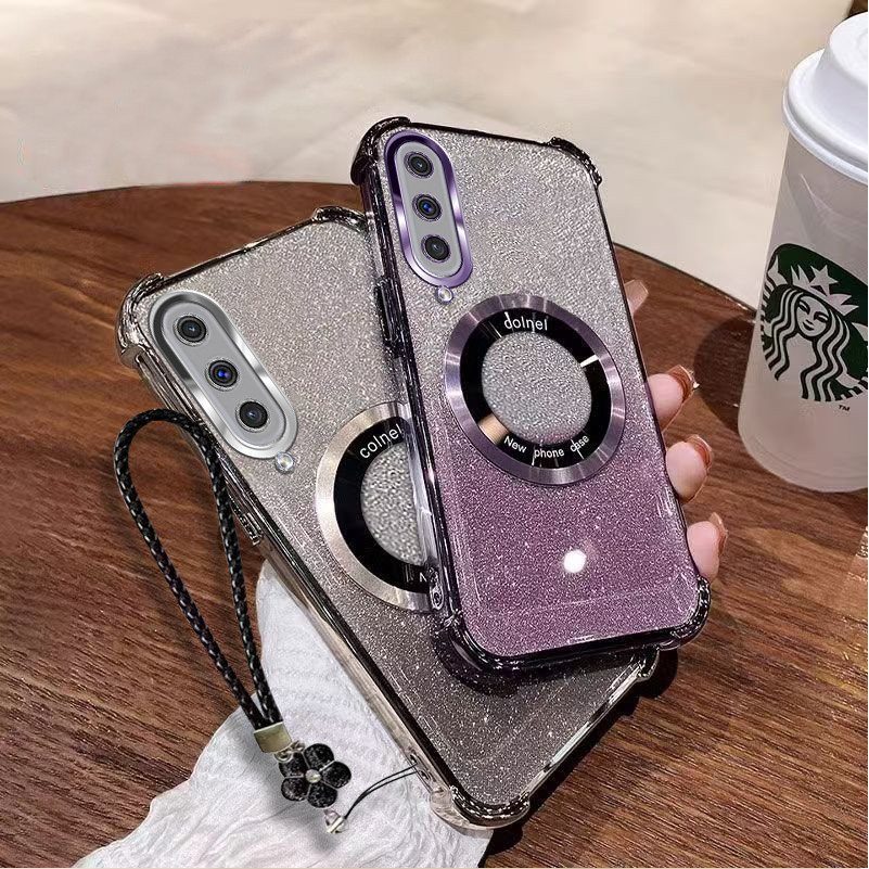 2018 Samsung A50 A30S A50S A70 A7 2018 A750 เคสโทรศัพท์สีใหม่ทองแม่เหล็กไร้สายซิลิโคนป้องกันสี่มุม TUP กันกระแทกฝาครอบโทรศัพท์ ราคา ถูกที่สุด ดีลบีเคเค แกลเลอรีภาพที่ 7