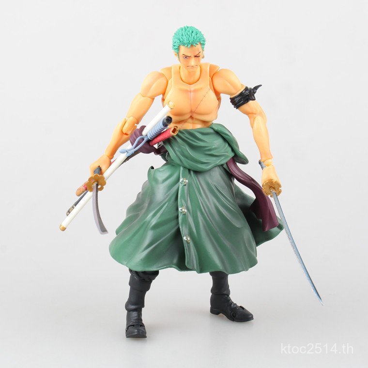 Three Swords New World Zoro One Piece Boxed Model Figure ขายส่งอะนิเมะเคลื่อนย้ายได้ 9ENS