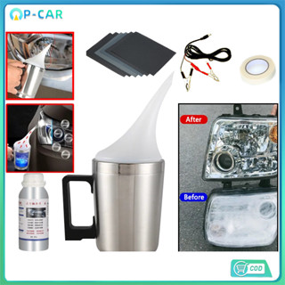 ชุดขัดเคลือบไฟหน้า ครีมขัด+น้ำยาพ่นเคลือบ ฟื้นฟูโคมไฟหน้า มั…