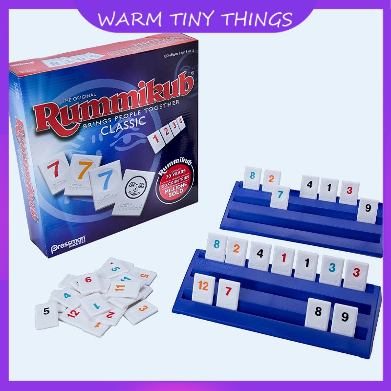 Rummikub - เกมกระดาน พร้อมโบนัสโจ๊กเกอร์ Rummy Tile Board Game Family Game บอร์ดเกมส์