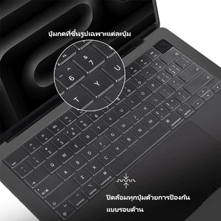 Ultra Thin Soft แป้นพิมพ์ผิวสําหรับ 2026 Macbook air 13 M1 M2 M3 M4 M5 Pro 14 16 นิ้วสีดําคริสตัลฟิล์ม air 15 A3113 A3114 A2992 A2918 A2991 A2337 A2338 แล็ปท็อปอุปกรณ์เสริม