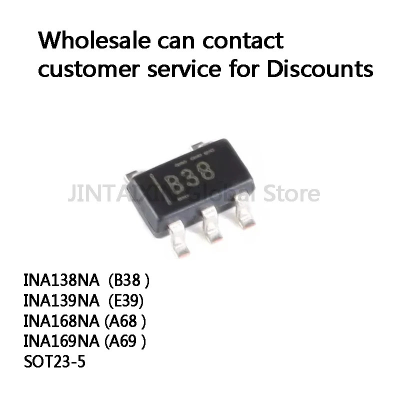 5 ชิ้น INA138NA B38 INA139NA E39 INA168NA A68 INA169NA A69 SOT23-5 ชิป IC ในสต็อกขายส่ง