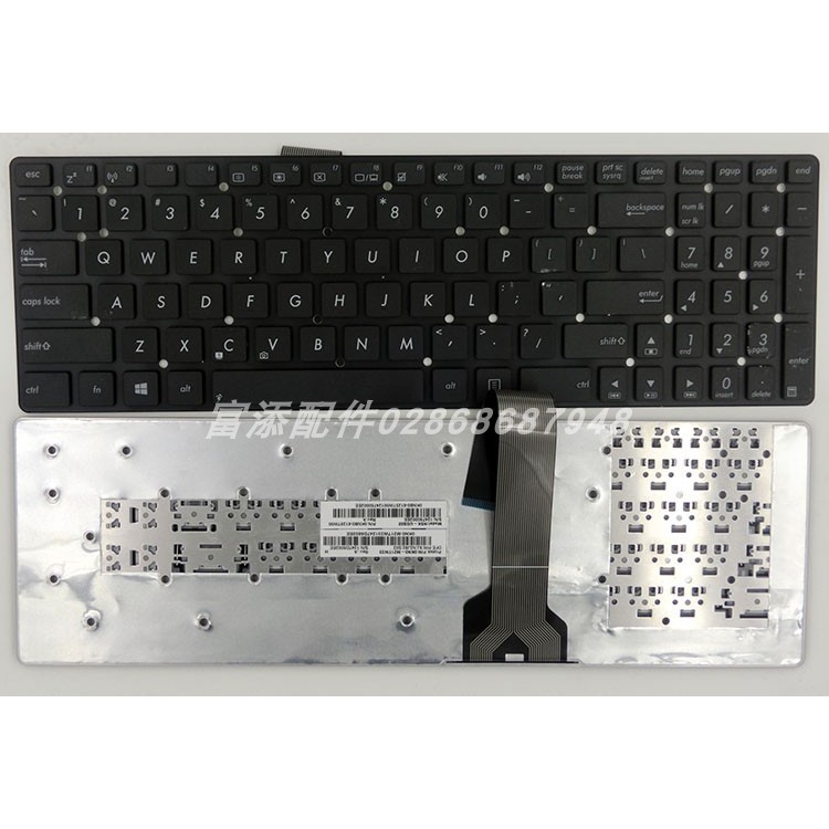 เหมาะสําหรับ Asus A55V K55V A55VM K55VD R500v R700V A751 K751 คีย์บอร์ด US