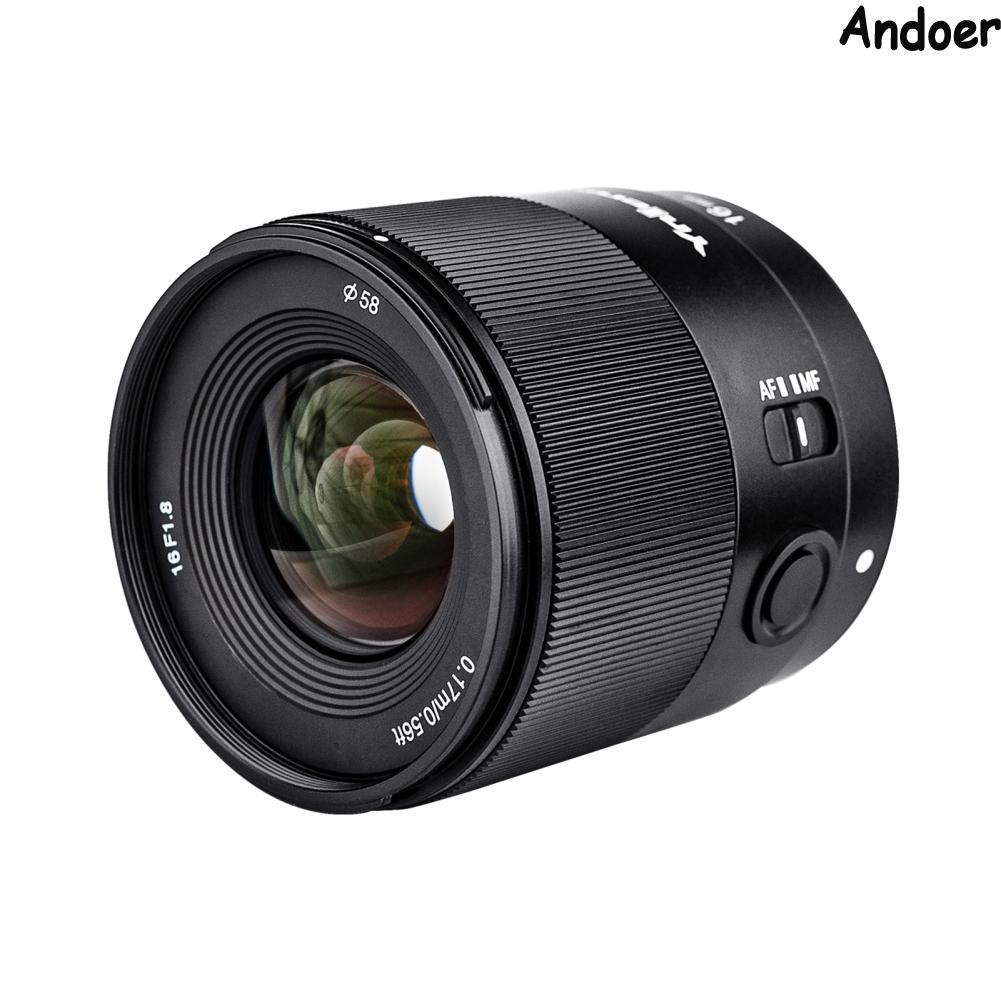 Yongnuo YN16mm F1.8S เลนส์ E-Mount 16 มม. มุมกว้าง Prime Auto/Manual Focus F1.8 รูรับแสงขนาดใหญ่ APS