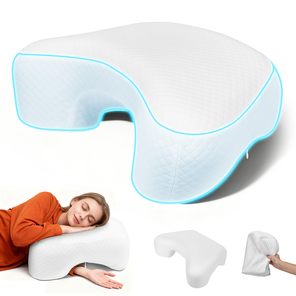 ⭐️โกดังในพื้นที่+COD⭐ หมอน Sleeper ด้านข้างแขนหลุม - arm หมอน Ergonomic สําหรับปากมดลูก คอ ไหล่ และ Rotator Cuff P-ain บรรเทา - เหมาะสําหรับการนอนหลับด้านข้าง