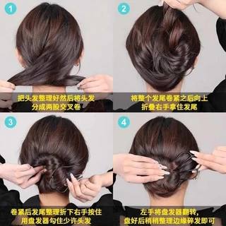 ผู้หญิง 4 ฟัน U-รูป Hairpin Rhinestone Pearl Hair เข็มกลัดแฟชั่นเกาหลีอุปกรณ์เสริมผม