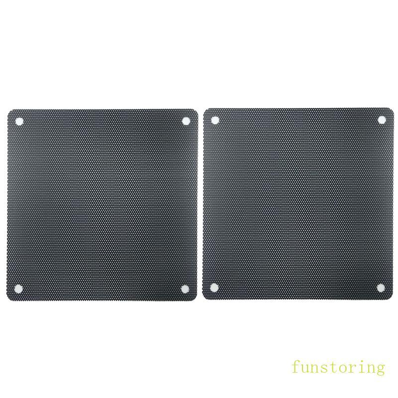 FUN 12x12 ซม.PVC กรองฝุ่นหน้าจอสําหรับคอมพิวเตอร์พัดลมที่มีประสิทธิภาพ Airflows