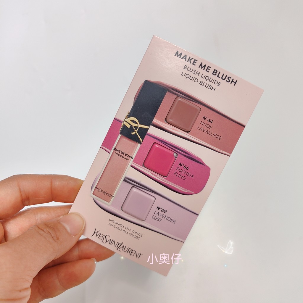 บลัช ไฮไลท์ พร้อมสต็อก YSL/Saint Laurent Liquid Blush Color Test Card Color Test 44 66 69 Enhance Co