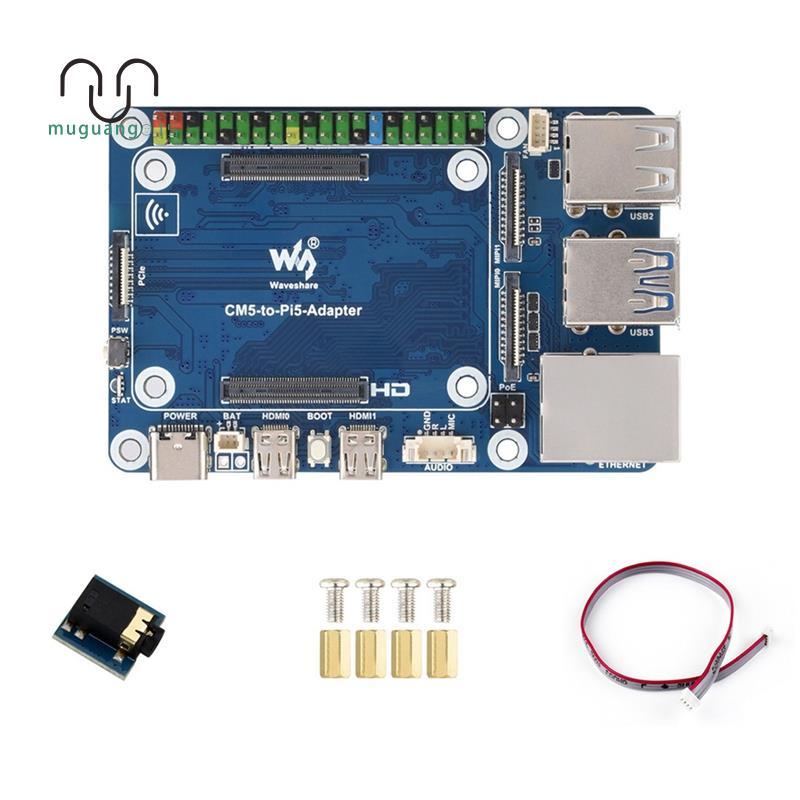 [ลดราคา M5] สําหรับอะแดปเตอร์ CM5 ถึง Pi 5 พร้อมอินเทอร์เฟซ USB GPIO 4-Ch รองรับการเชื่อมต่อไมโครโฟน