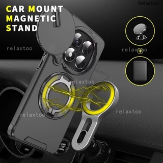 Casing For Xiaomi Redmi Note15 Note 15 Pro Plus + Pro+ 15Pro+ Note15Pro+ 4G 5G Shockproof Phone Case Metal Armor Ring Bracket Stent Back Push Camera Lens Privacy Protect Holder Back Casing Cover