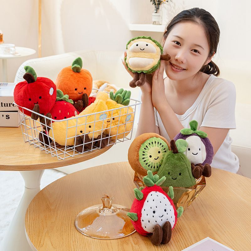 Simulation Doll Durian Cute Ecological Doll Watermelon Fruit Doll Plush Toy Throw Children's Gift Gr