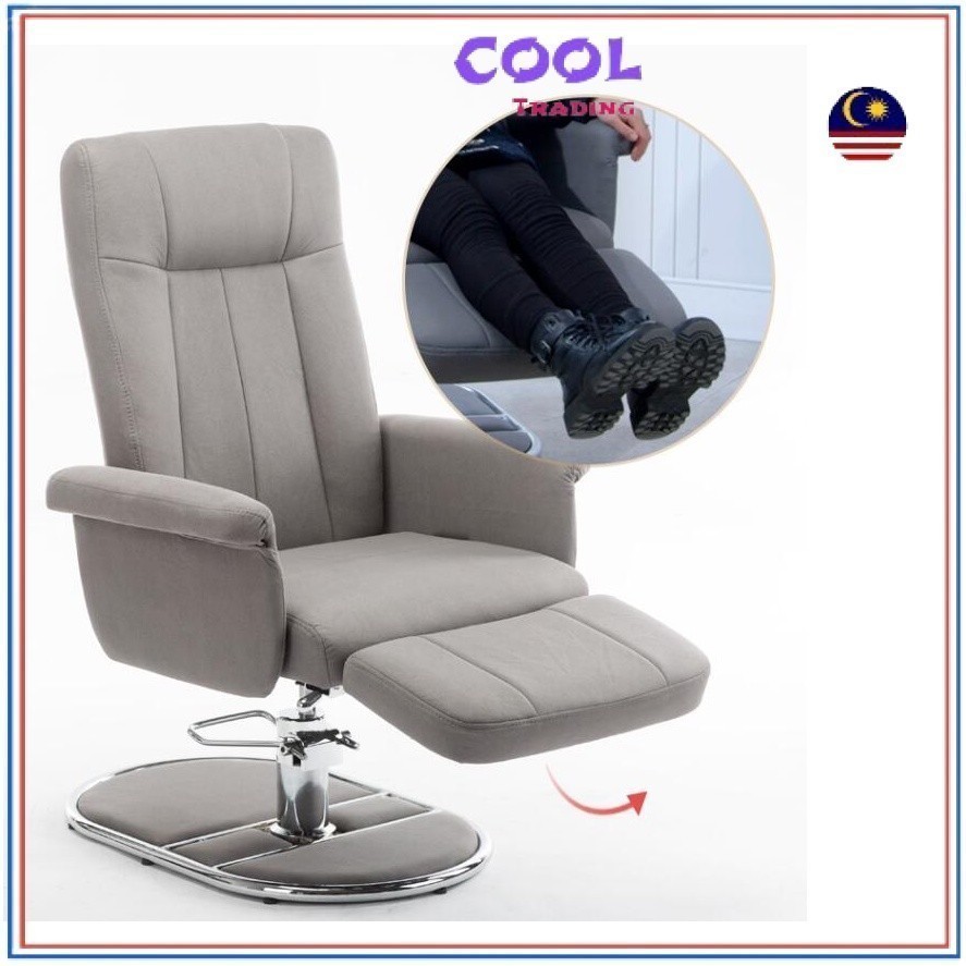 PP Hydraulic Lift Sofa Recliner Chair With Foot Rest Long Sitting Saloon Beauty Manicure Chair Lie B