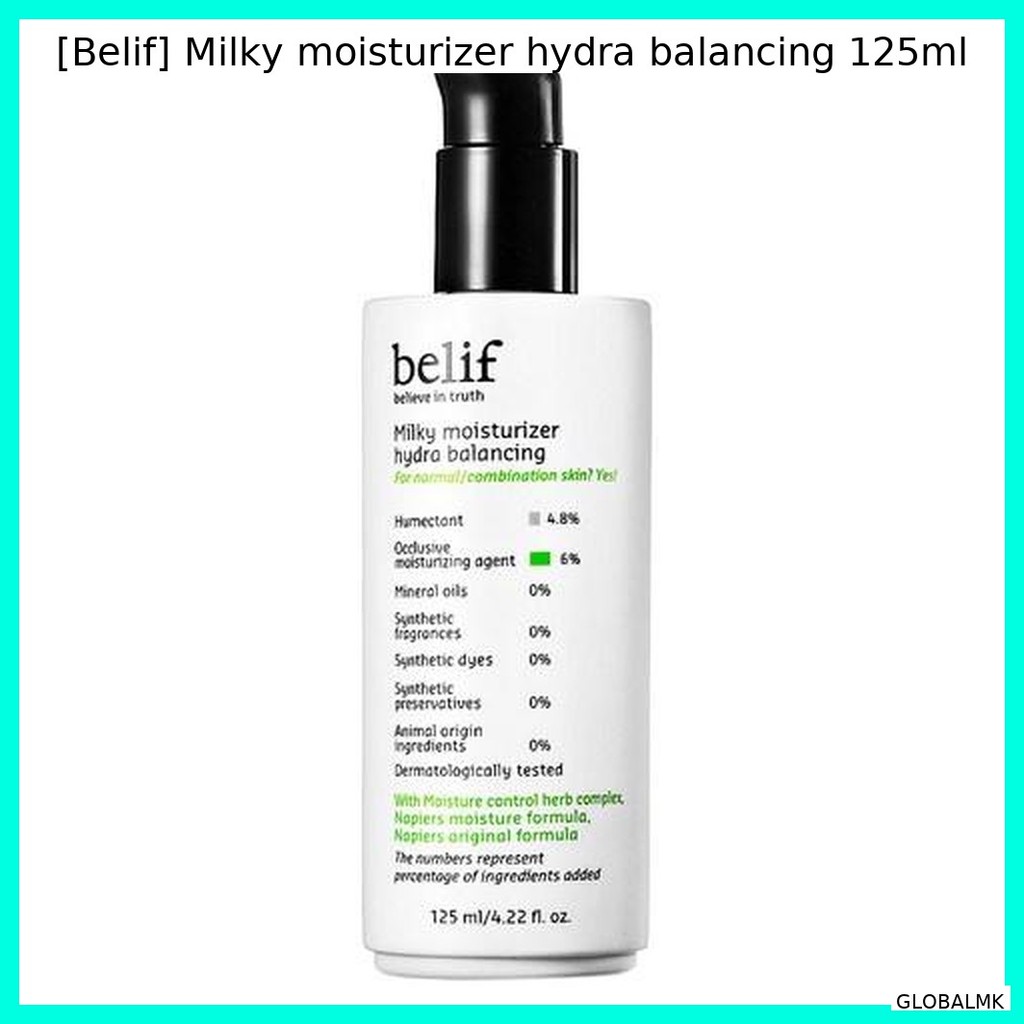 [Belif] Milky Moisturizer hydra balancing 125ml / Korean Milky Moisturizer / Balancing Formula โดย G