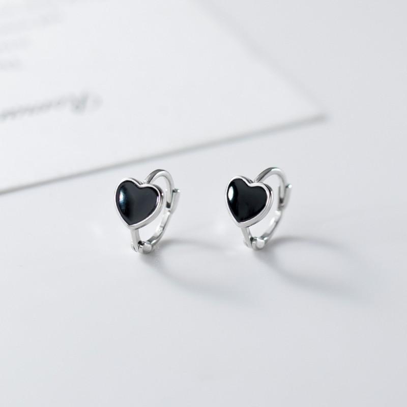 Midnight Love Earrings ต่างหูเงินแท้ S925 [MERCELO]
