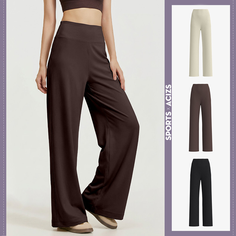 mvp sport กางเกงกีฬาสำหรับผู้หญิง กางเกงโยคะเอวสูง กางเกงลำลอง กางเกงทรงตรง กระเป๋าหลัง