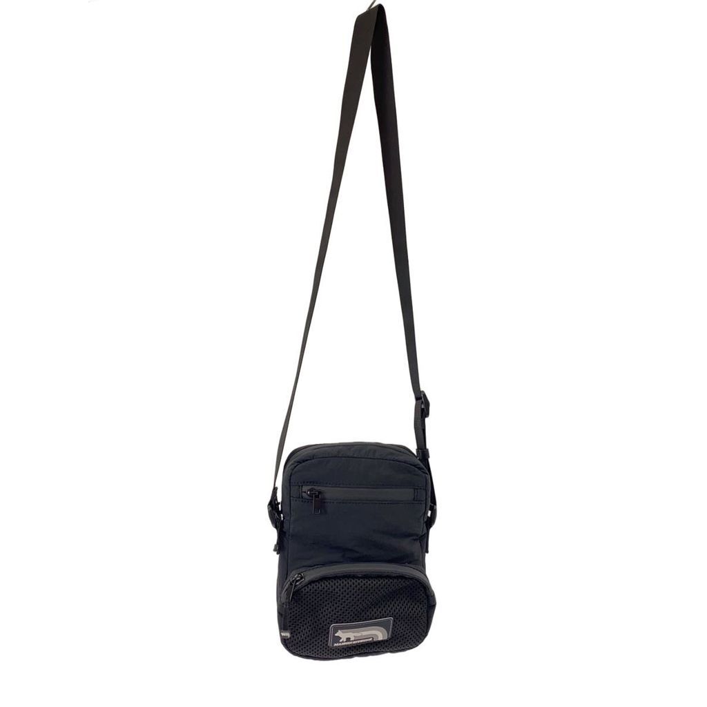 MAISON KITSUNE shoulder bag Nylon BLK plain OM05174WQ4034 Direct from Japan Secondhand