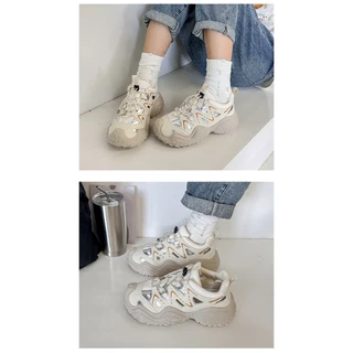 MASS Sneaker *บวกเพิ่ม 1 ไซซ์* รองเท้าผ้าใบ ไซส์ใหญ่ รองเท้าผ้าใบทรงสปอร์ต รองเท้าเดินป่า นุ่ม กันลื่น เดินป่า [LN5200]