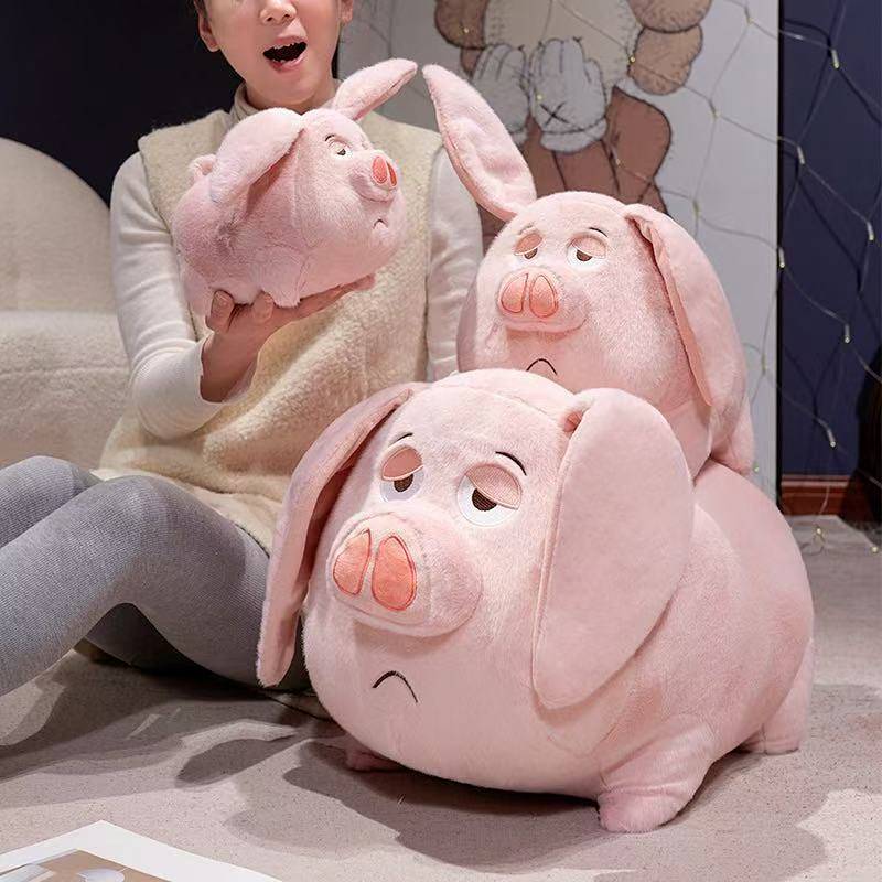 [Home New] Nezha Mount Kweichow Moutai Doll Cute Plush Toy Cute Pig Real Person Figurine Doll Ragdol