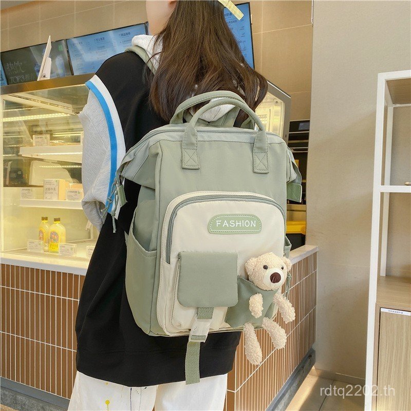 Bao Mommy Bear Outing Backpack Mommy Value Hand Backpack Mother Baby Bag น้ําหนักเบาการ์ตูนนมผงปรับป