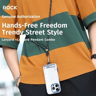 ROCK สายห้อย iP /เคสห้อยคอ /ปรับความยาวได้ /เชือกความแข็งแรงสูง /สายคล้องคอ /รองรับ Case โทรศัพท์มือถือทุกยี่ห้อ