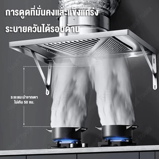 SANDE เครื่องดูดควันในครัว 6/8/10/12นิ้ว 120W เครื่องดูดควัน สแตนเลส พัดลมระบายอากาศครัว พร้อม 3mท่อลม ลมแรง คุณภาพดี