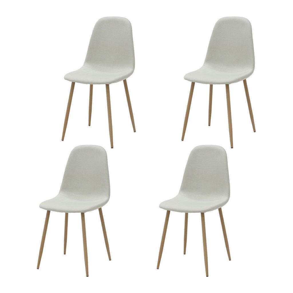SB Design Square SUPER PACK เก้าอี้ 4 ตัว ชุดเก้าอี้LASTA ผ้าสีครีม แบรนด์ SB DESIGN SQUARE