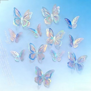 สติกเกอร์ผีเสื้อกระดาษ 12 ชิ้น สำหรับงานแต่งงาน-ตกแต่งผนัง-เ…