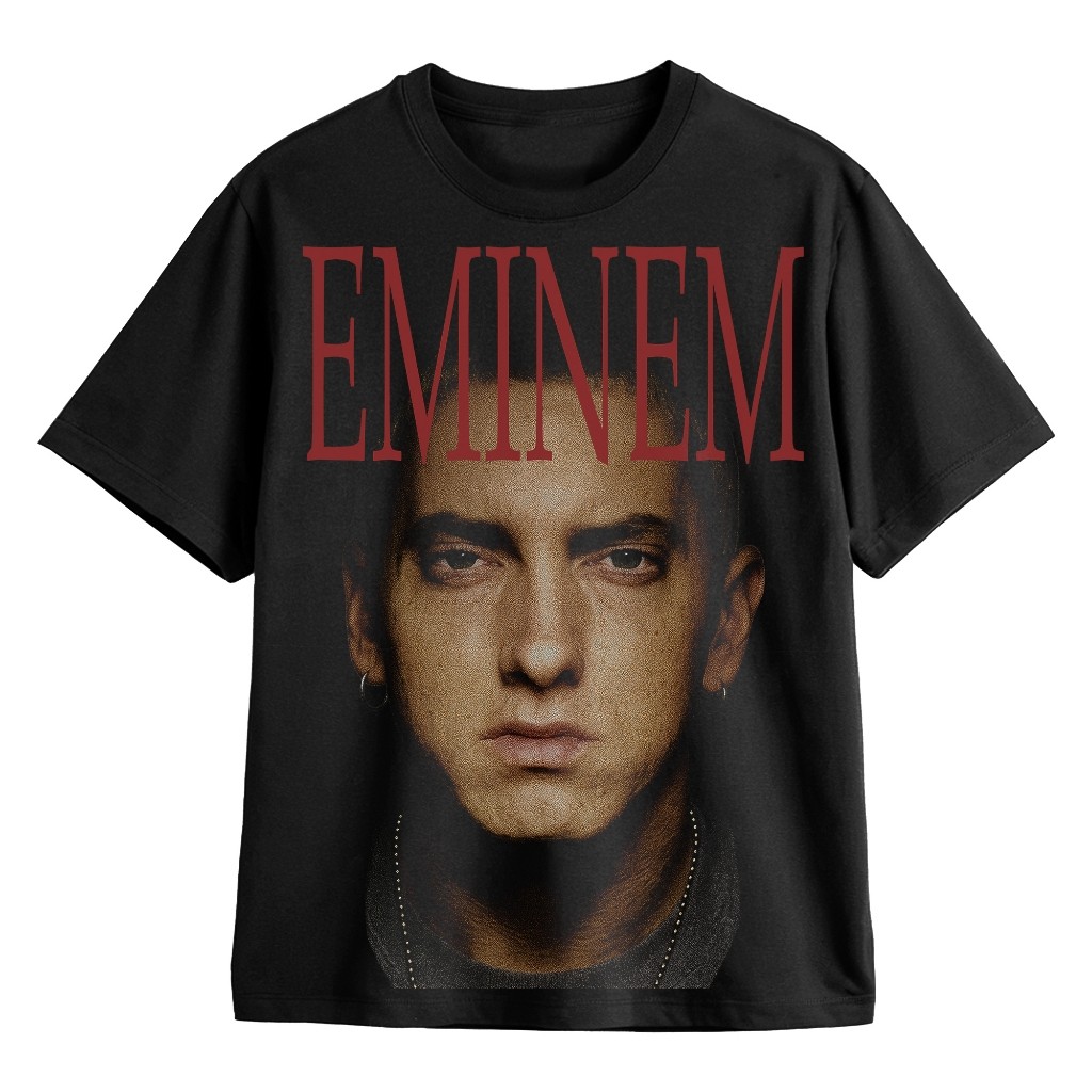 HOT EMINEM BAND T-SHIRT BAND T-SHIRT OVERSIZE UNISEX BLACK - TFIKS