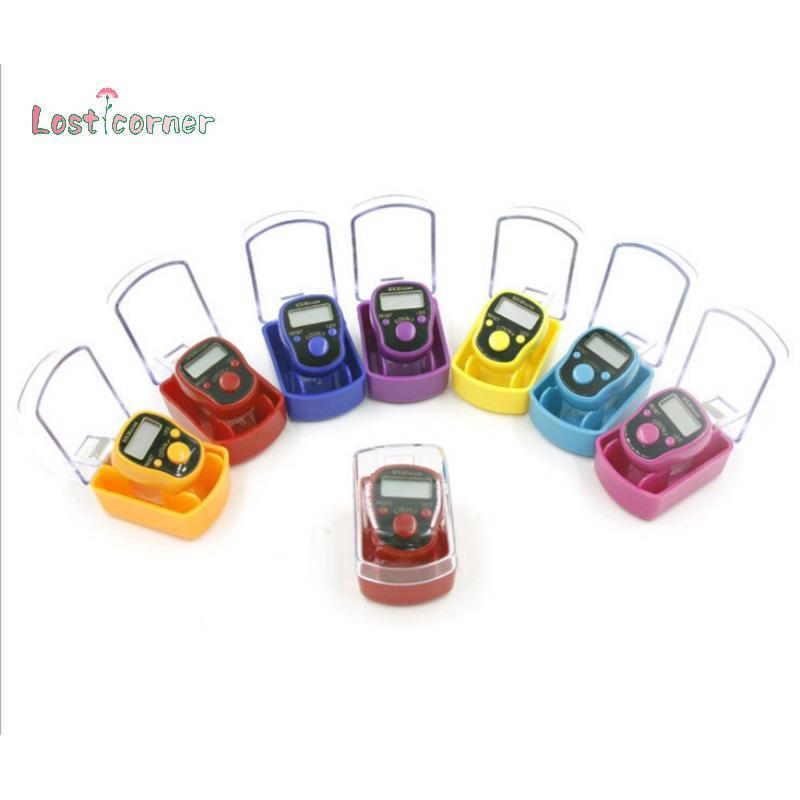 [Lostcorner] 5 หลัก LED Tally Counter Finger Ring Hand Tally Counter Digital Timers [ใหม่]