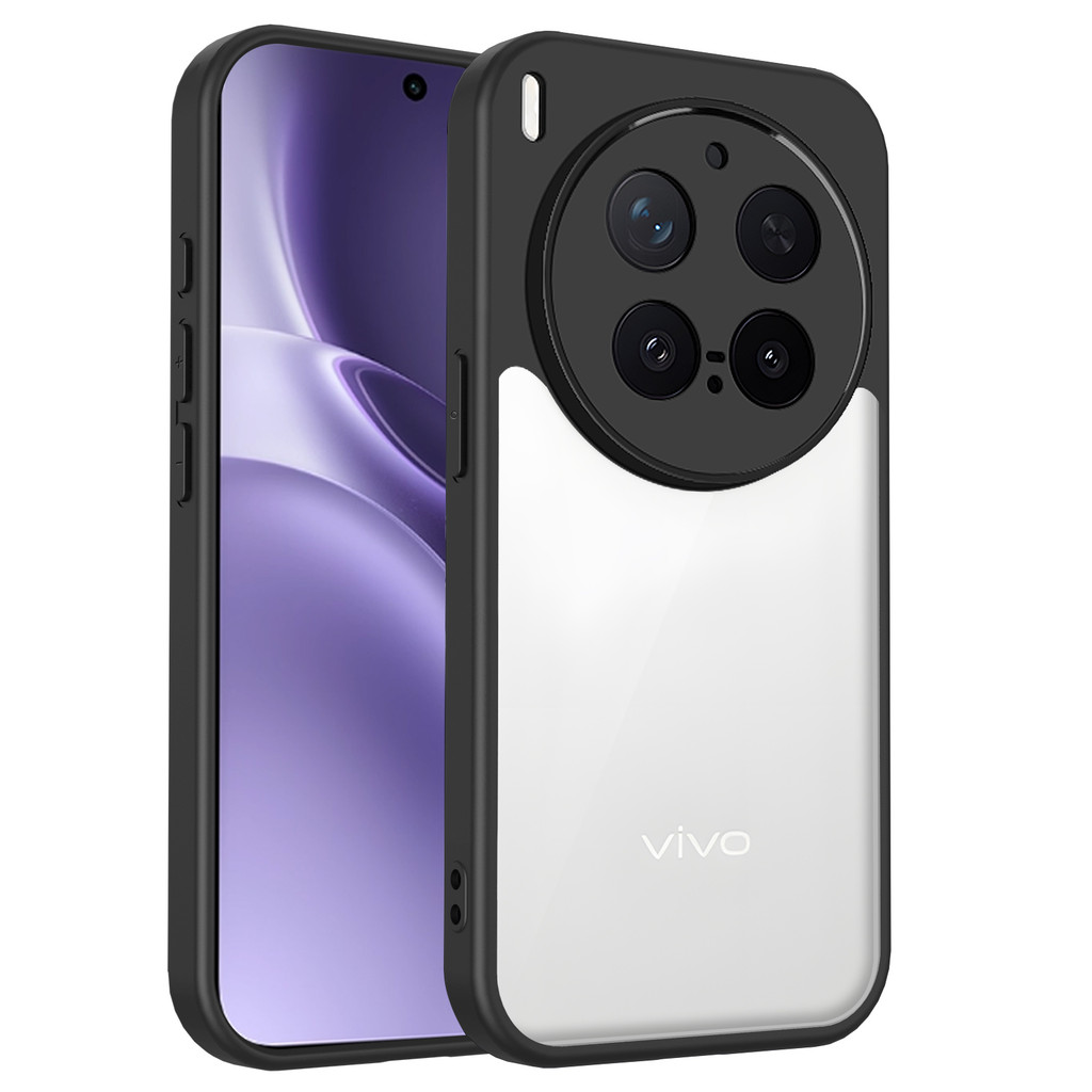CasePower สําหรับ Vivo X300 X100 X200 Pro Mini X200 FE เคส TPU ฝาหลัง PC โปร่งใส
