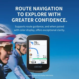 GEOID CC700 GPS จักรยานคอมพิวเตอร์ 2.8 นิ้วหน้าจอสีเส้นทางนําทางจักรยาน Speedometer WIFI กันน้ําขี่จักรยานวัดระยะทาง