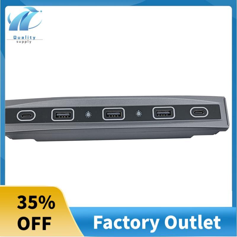 5 in 1 Docking Station 36W Quick Charger USB Shunt Hub รถอะแดปเตอร์ Powered Splitter พร้อมไฟ LED สํา