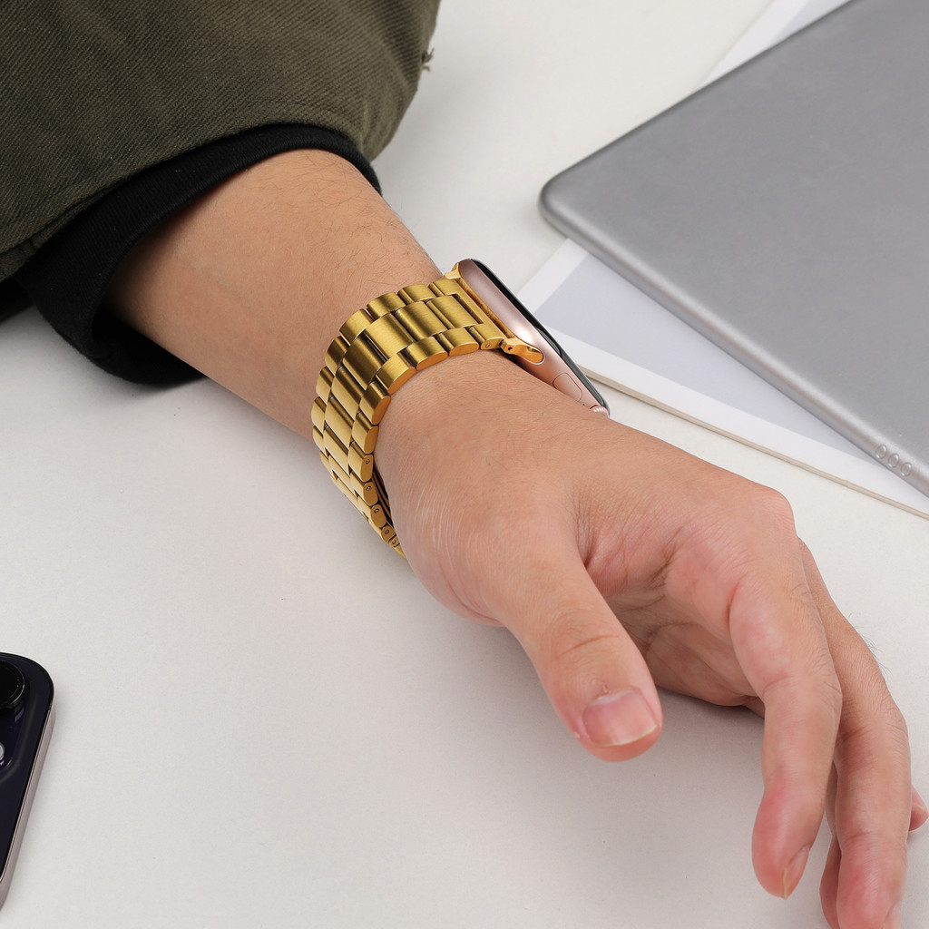 สายรัดโลหะสแตนเลสฟิล์มอ่อน for Smartwatch Apple Watch รูปที่ 5