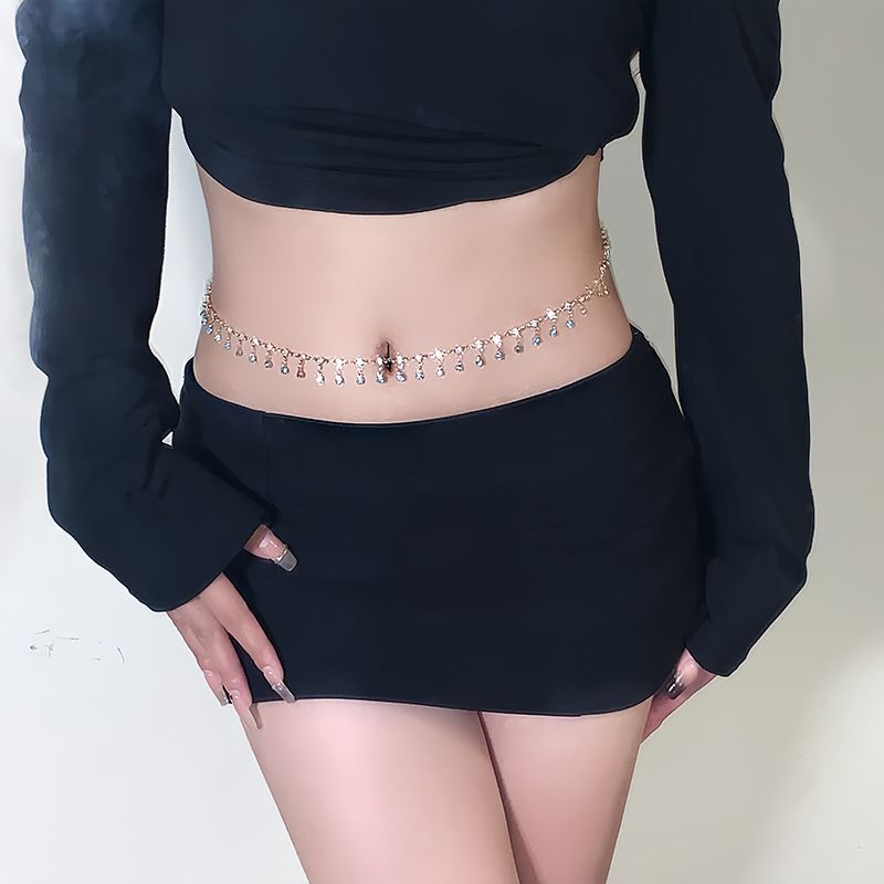 Hot Sale#Summer Hot Girl Waist Chain Style Waist Ring Necklace Sexy Waist Accessories Belt Pure Exot