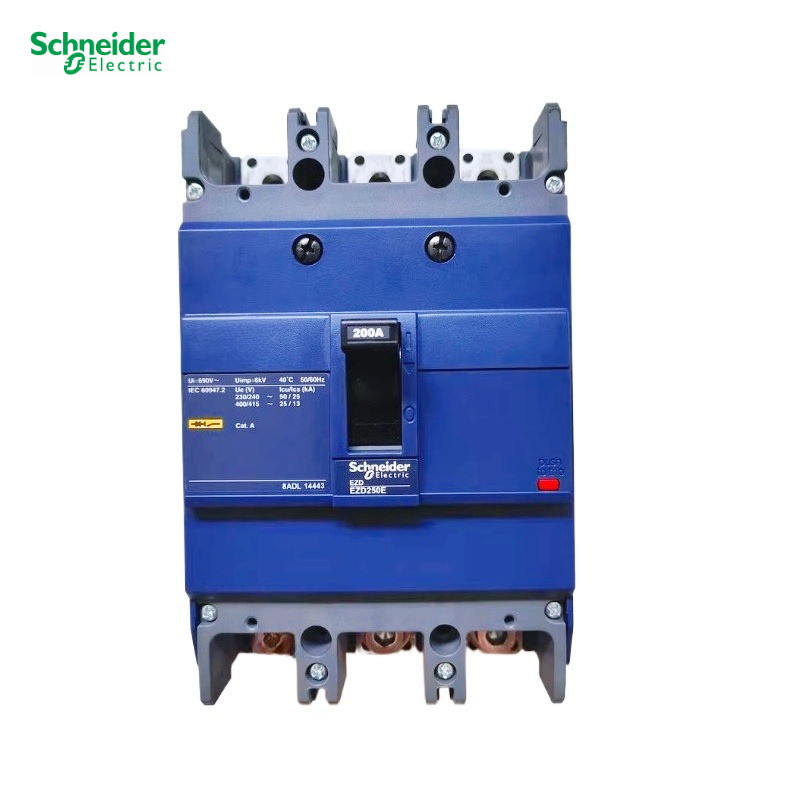 Schneider Electric EZD160E/250E 125A/160A/200A/250A 4P Series Molded Case Circuit Breaker