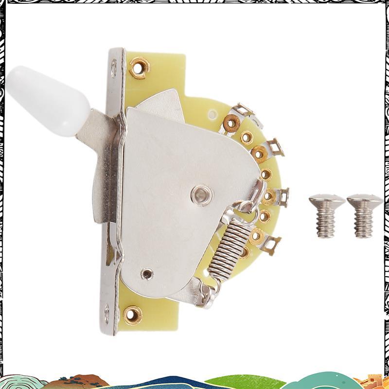Super 5 Way Lever Switch Five-Speed Tone Switch อุปกรณ์กีตาร์สําหรับ SQ ชิ้นส่วนกีตาร์ไฟฟ้าสีขาว