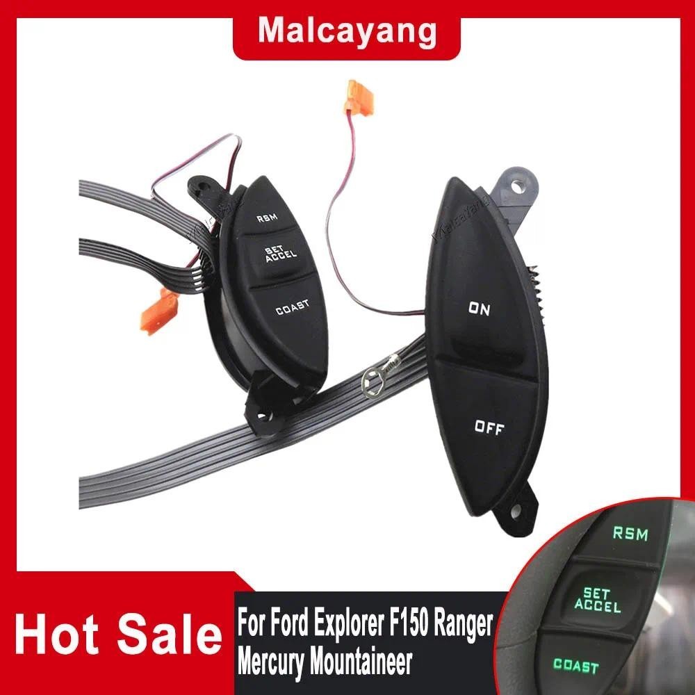 สําหรับ Ford Explorer Sport Trac Ranger F150 พวงมาลัย Cruise Control สวิทช์ปุ่มสวิทช์ F87A9D809BA F8