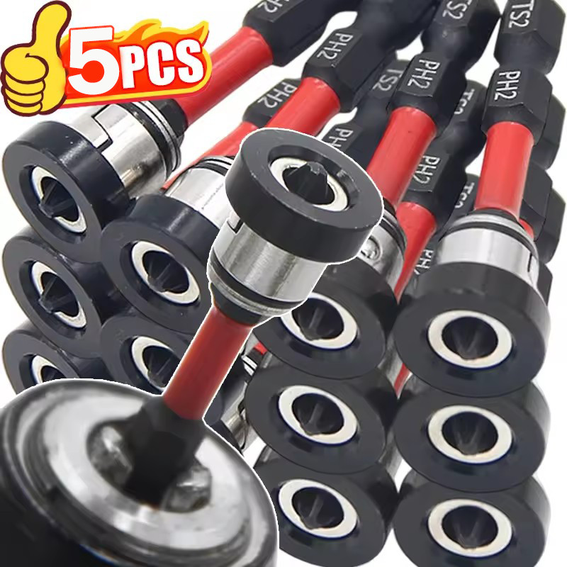 1/3/5PCS ไขควงตําแหน่งแม่เหล็ก Bits / แม่เหล็กสกรู Plasterboard ไขควงหัว