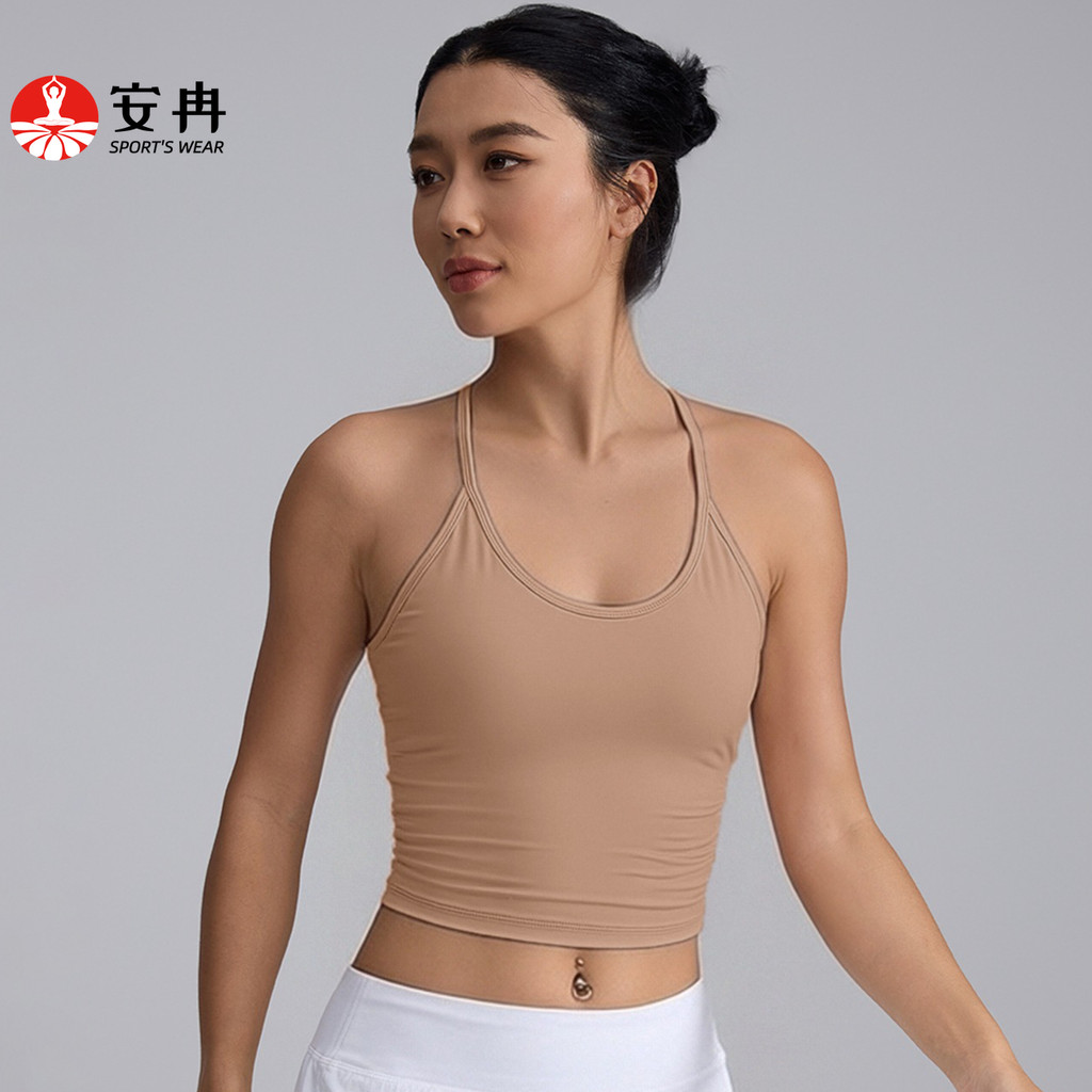 สปอร์ตบราระบายอากาศลายลูกไม้สำหรับโยคะและพิลาทิส