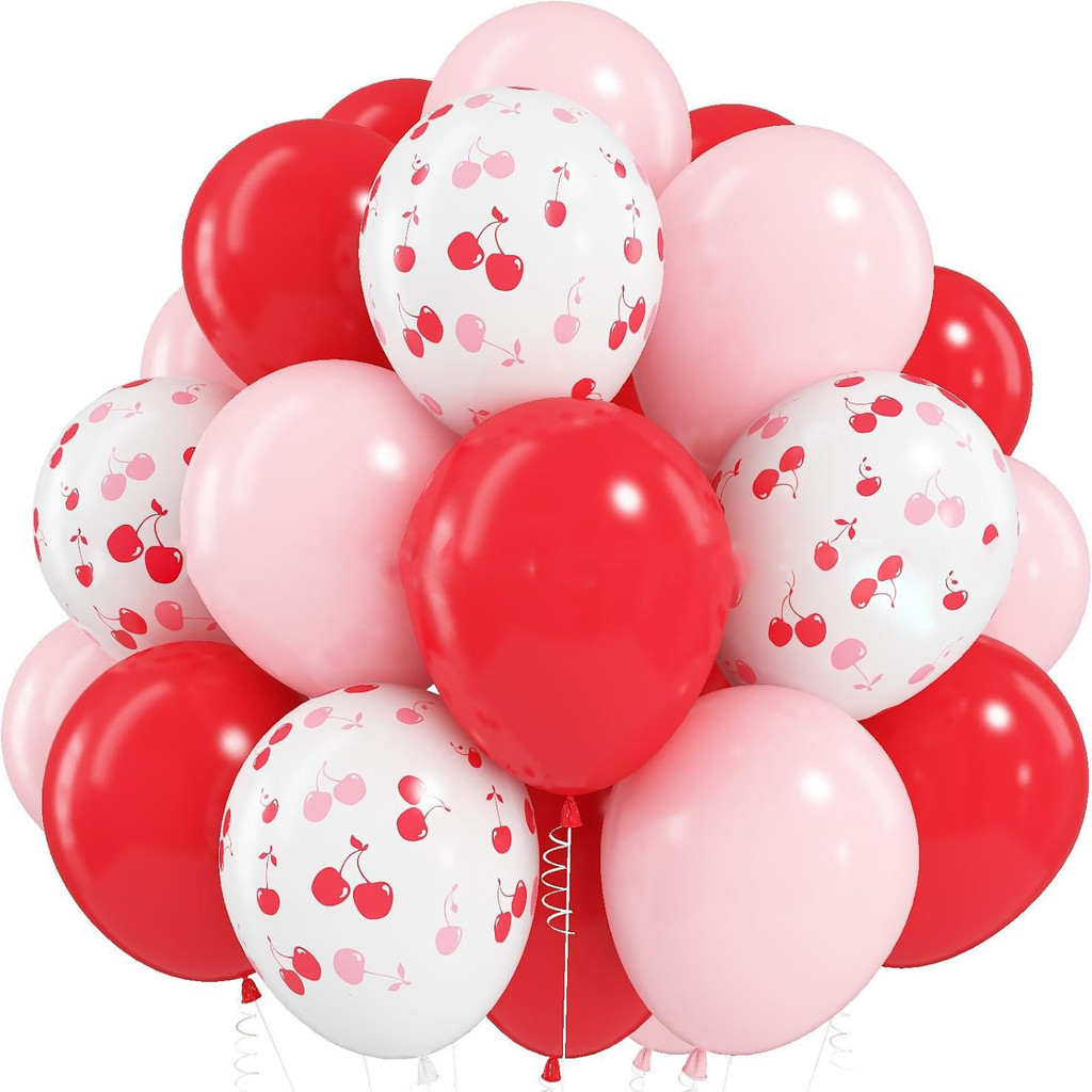 10/20 ชิ้น Cherry Balloon วันเกิดตกแต่ง Cherry Themed Party Favor Supplies