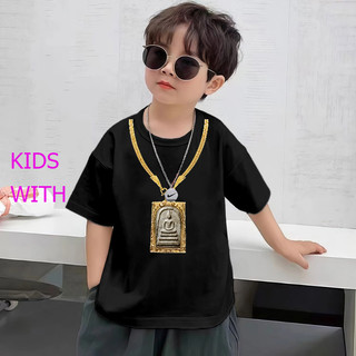 Yout-children เสื้อเด็ก KIDS  เสื้อคอกลม แขนสั้น 2-9 ขวบ ลายพิมพ์แฟชั่น boy/girl 'Amulet' 100-150