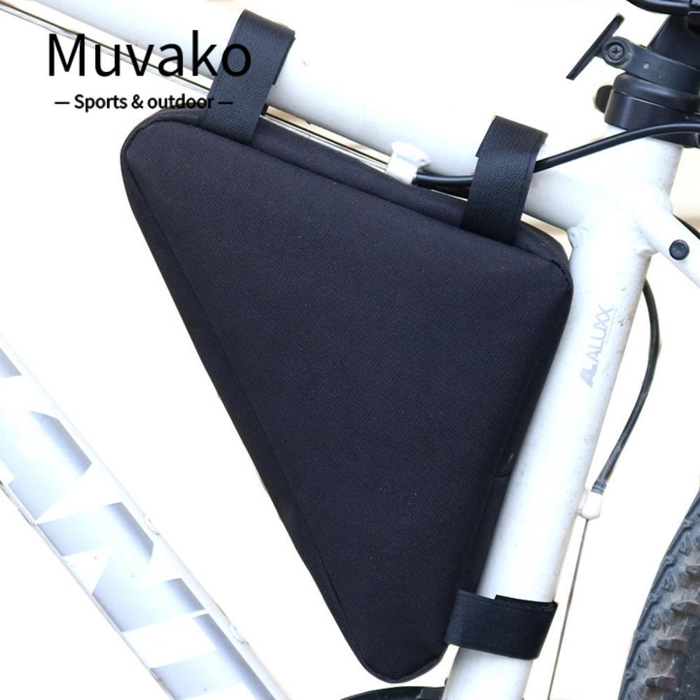 MUVAKO MTB Frame Bag สีดำ สำหรับกลางแจ้งและปั่นจักรยาน