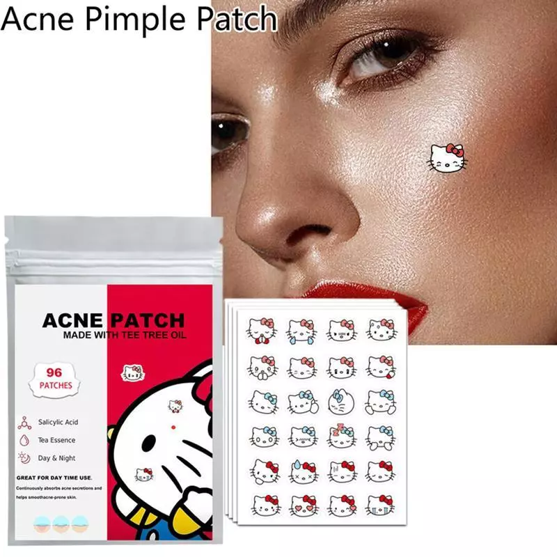 KILIG 96 ชิ้น Hello Kitty Cat Repair แผ่นแปะสิวบํารุงผิวหน้า Fade Blemishes Pimple TH